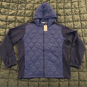 Peter Millar Rush Hooded Jacket | Men’s sz 2XL | Navy Blue - New with Tags
